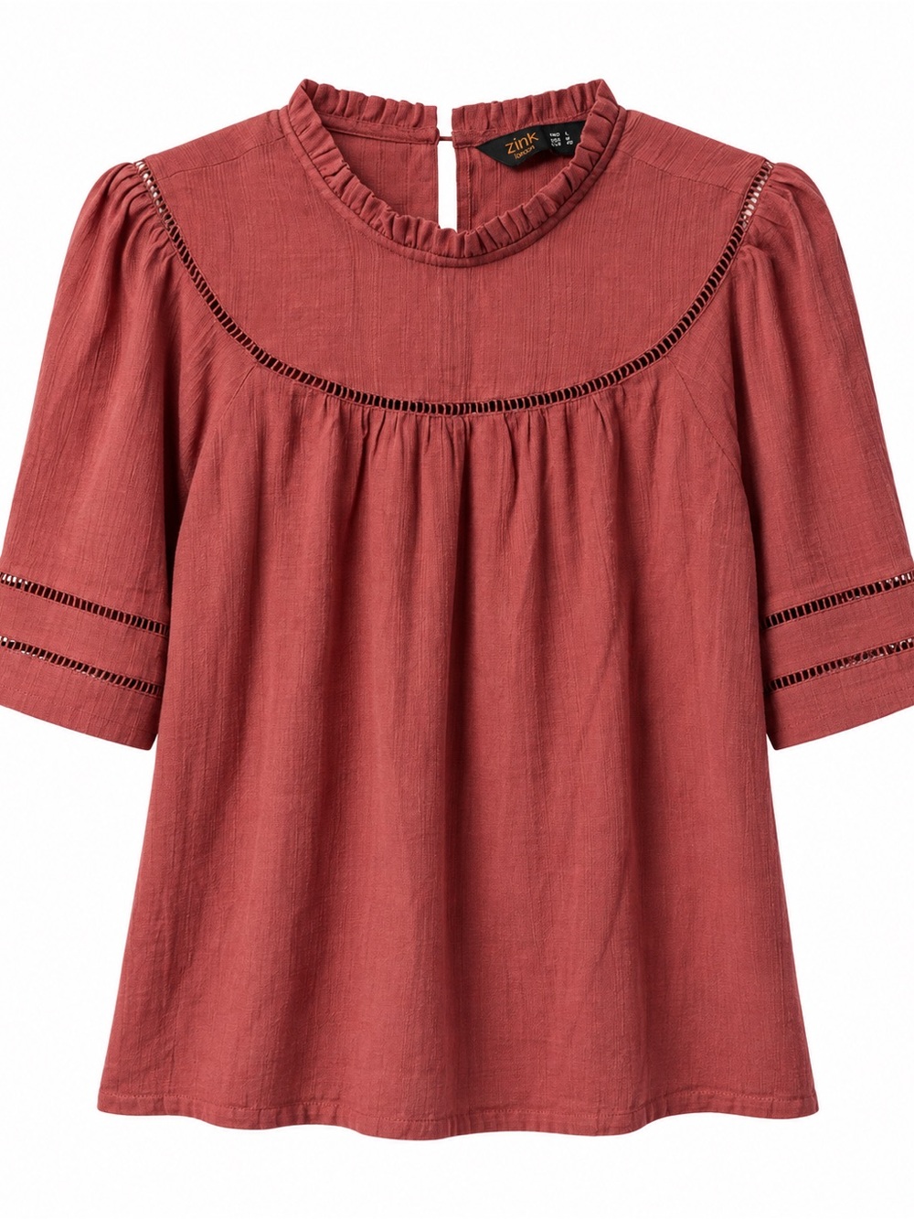 Cute Zink London dusty rose blouse